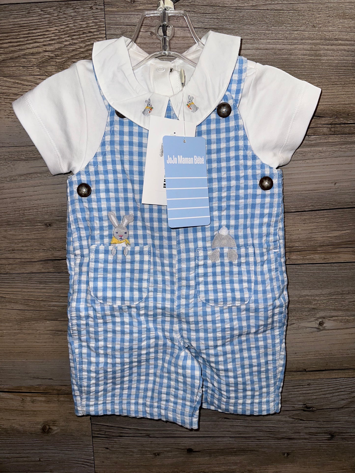 New JojoMaman Bebe Romper, Size 3-6M