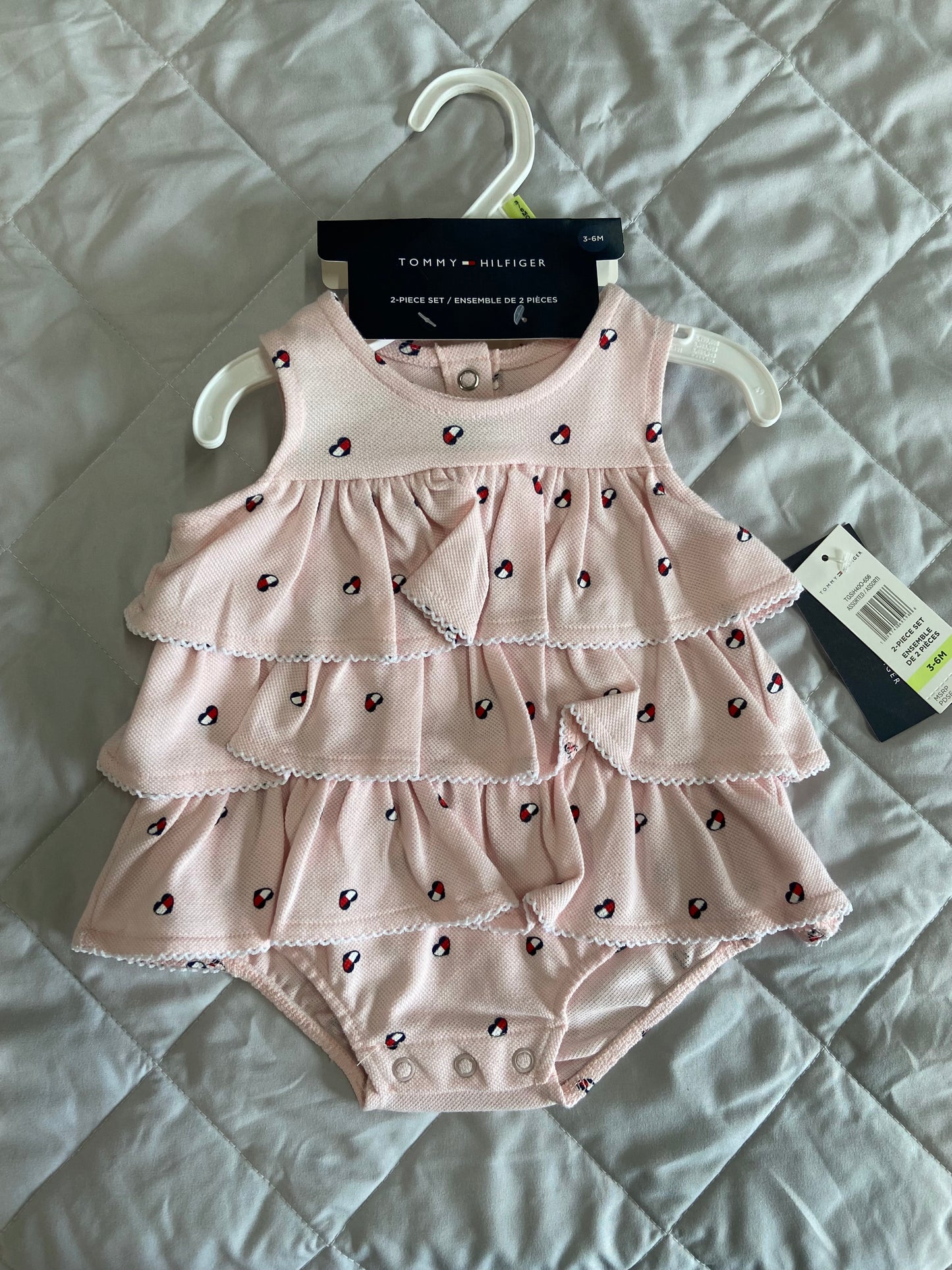 New Tommy Hilfiger Body Suit, 3-6m