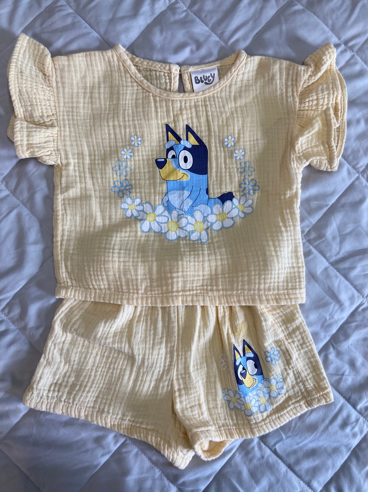 Bluey Yellow 2 Piece, 12m