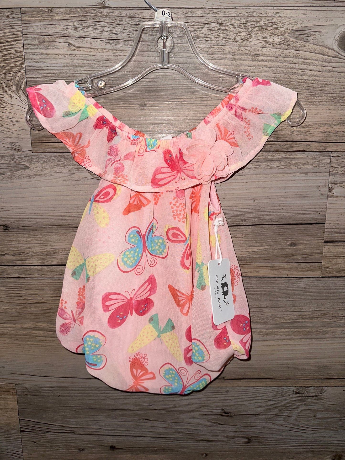 New Emporio Baby Romper, Size 0-3M