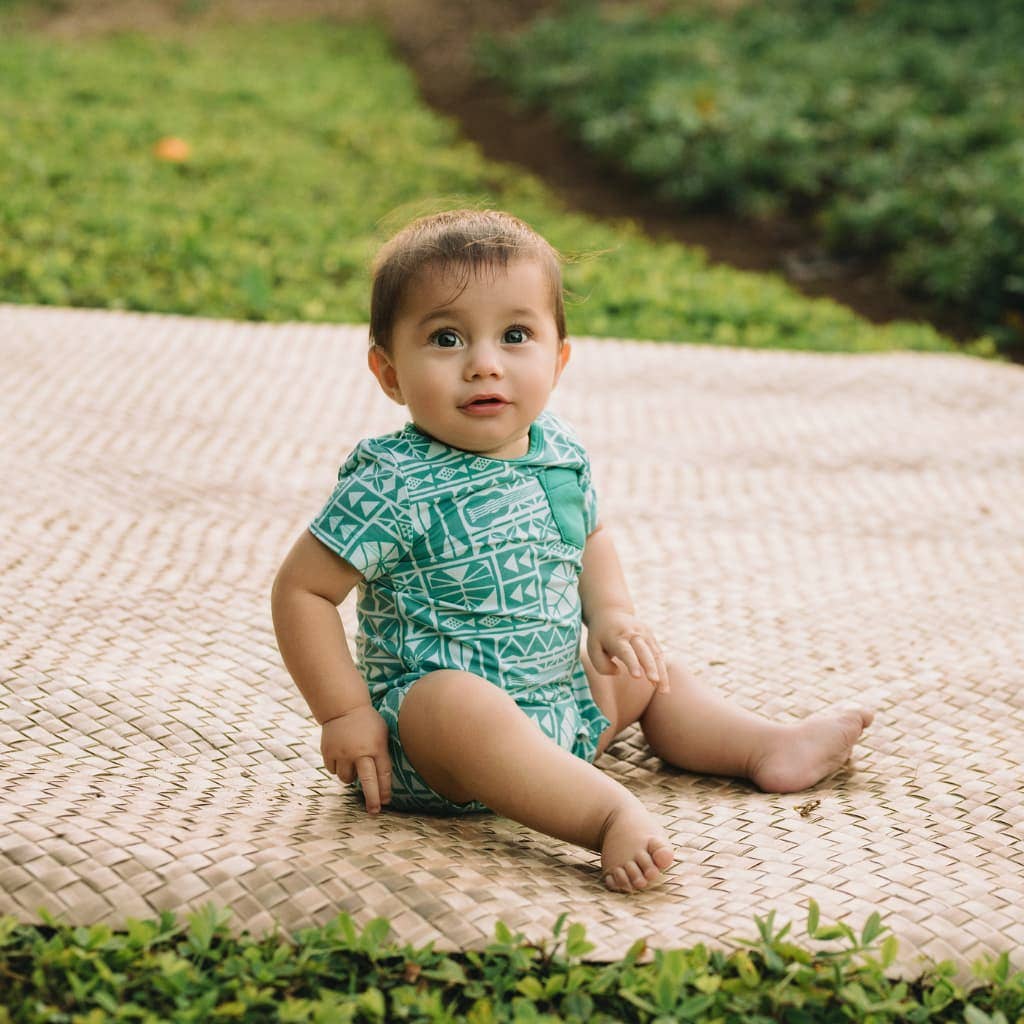 Kapa Kulture Shortie Bamboo Romper: 6-12M