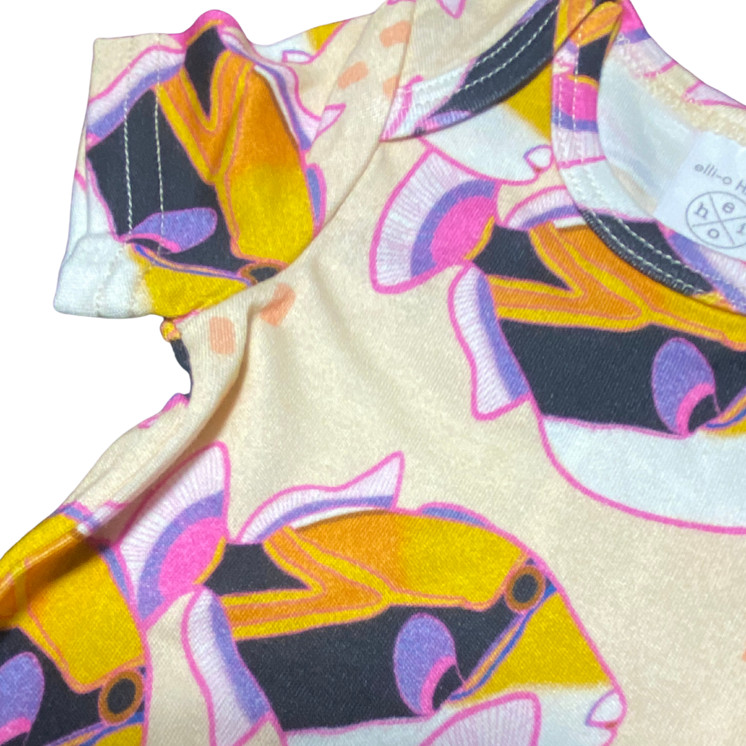 Classic Onesie - Humuhumu Love Pink: 12-18 M