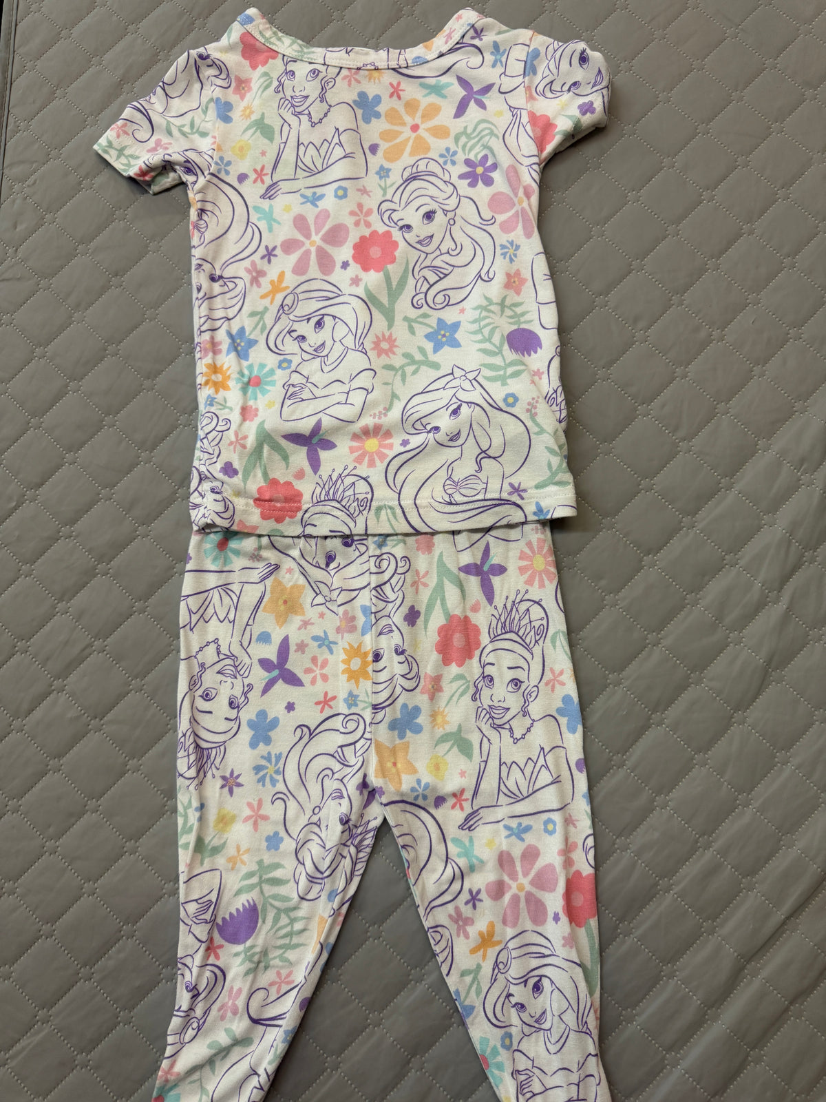 Disney Princess Colorful Pajama, 2T