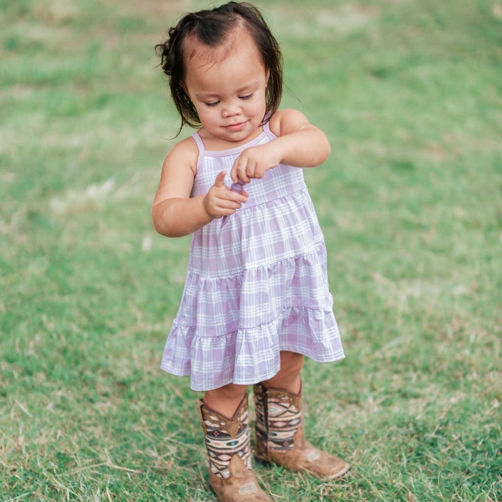Poni Palaka Bamboo Ruffle Tier Dress: 5/6