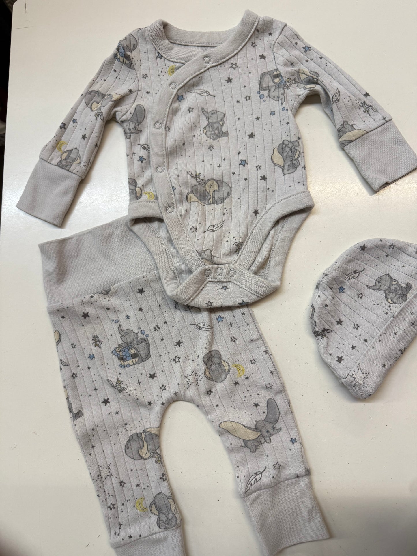 Dumbo 3pc Outfit, 0-3m