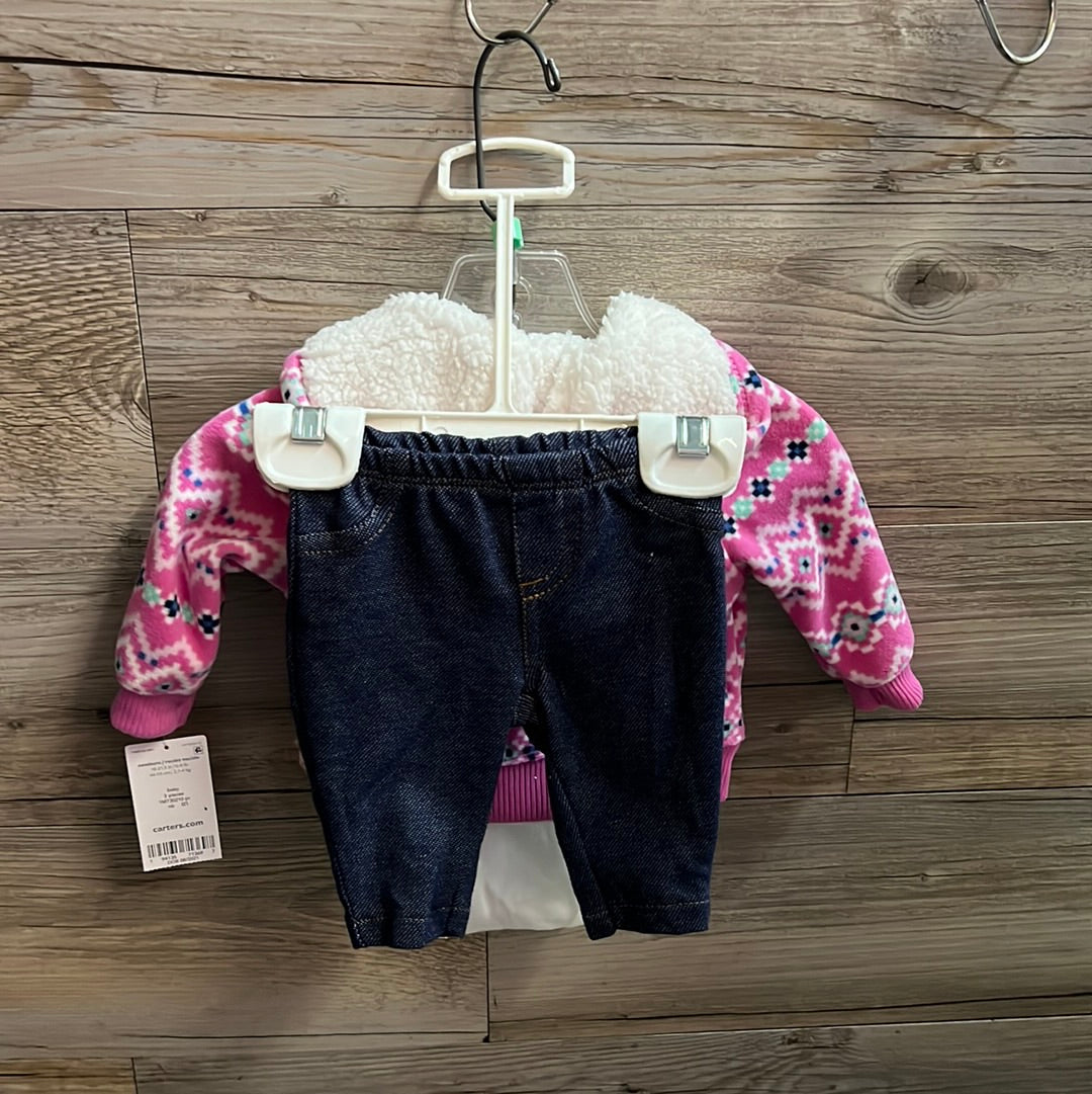 New Carters 3 Piece Set, Size NB