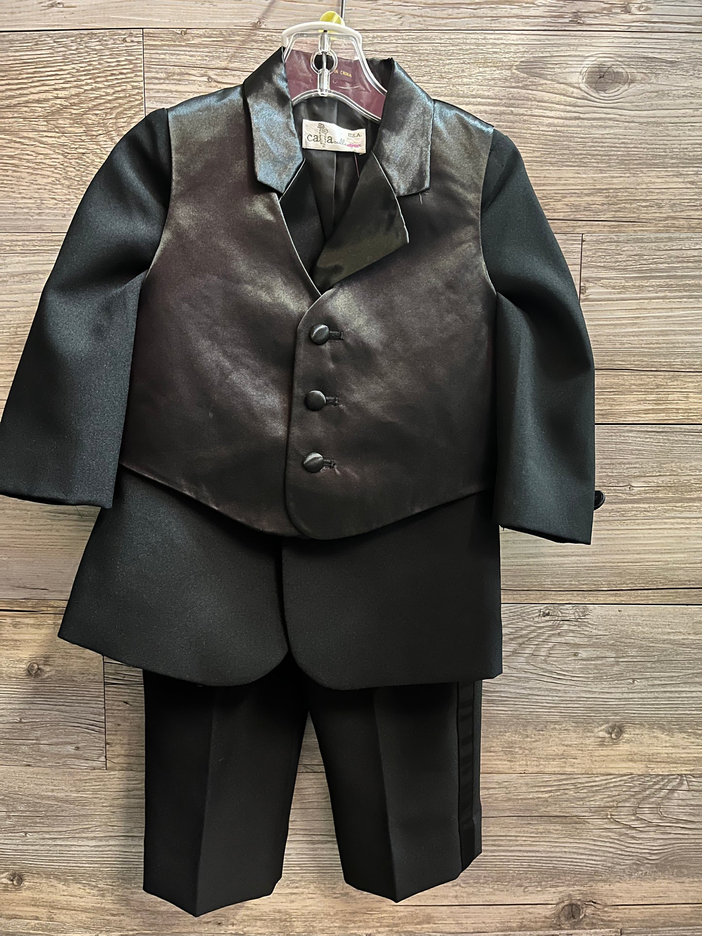 3 Piece Satin Suit, Size 4T