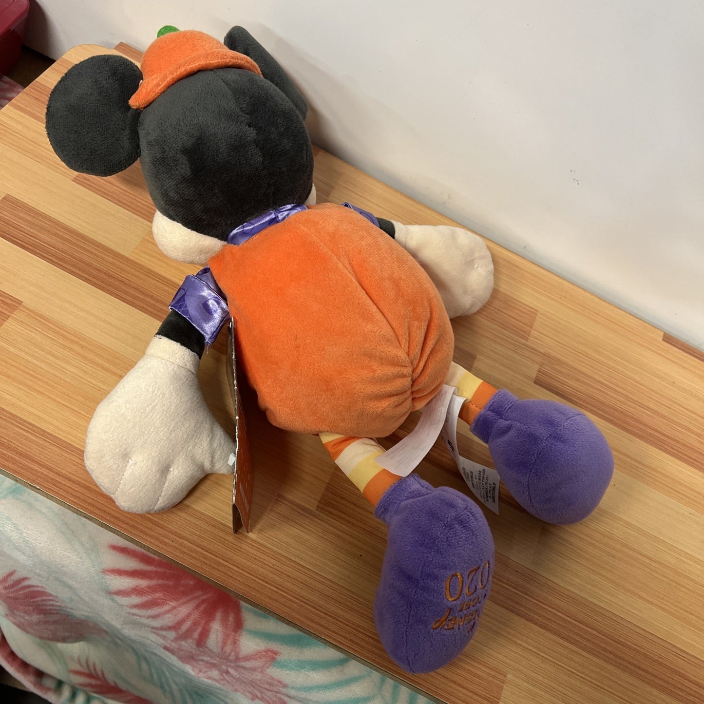 Disney Mickey Mouse Halloween Pumpkin 15" Plush Doll New With Tags 2020