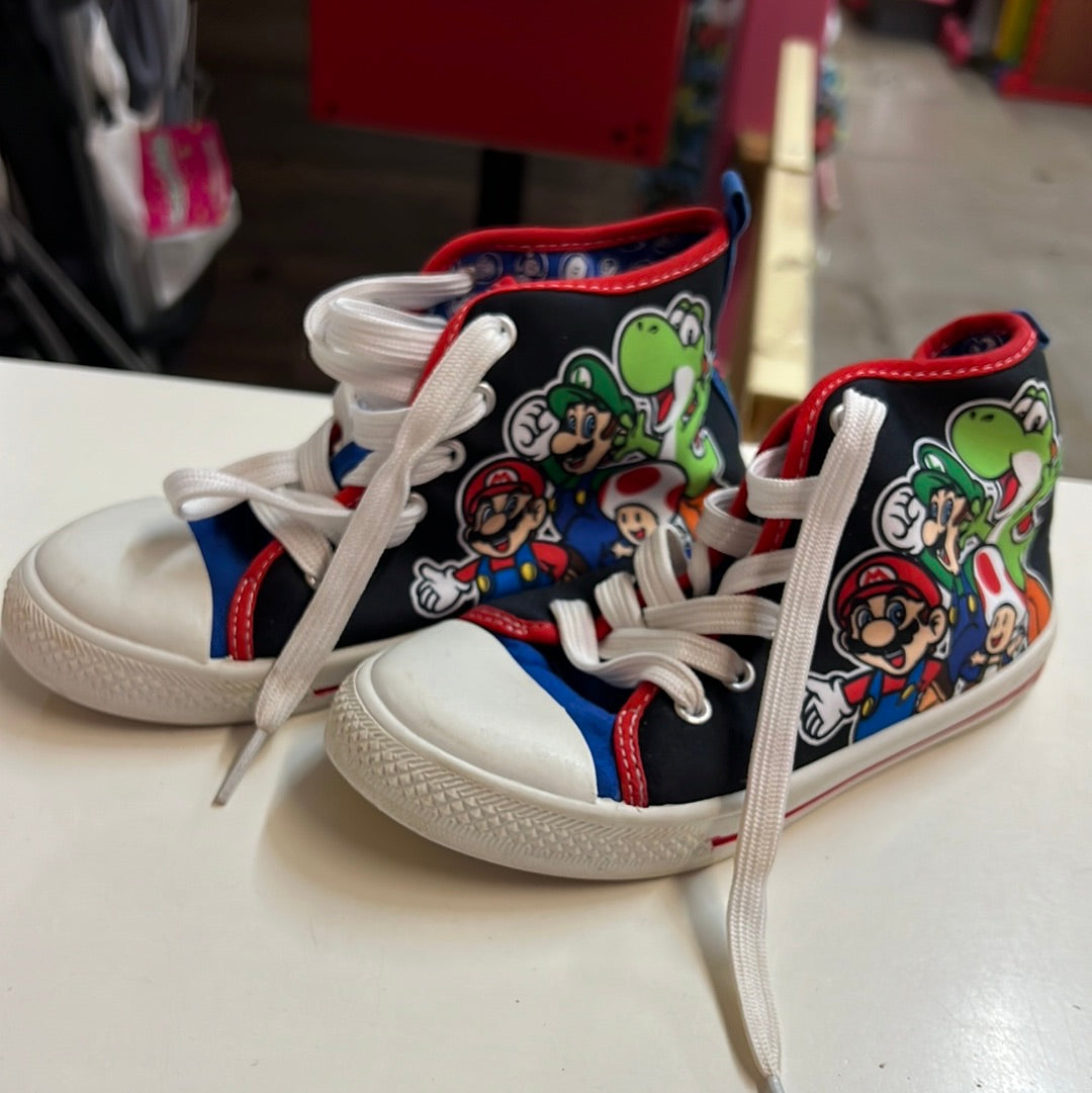 Super Mario Bros Hightop Shoes, Size 1