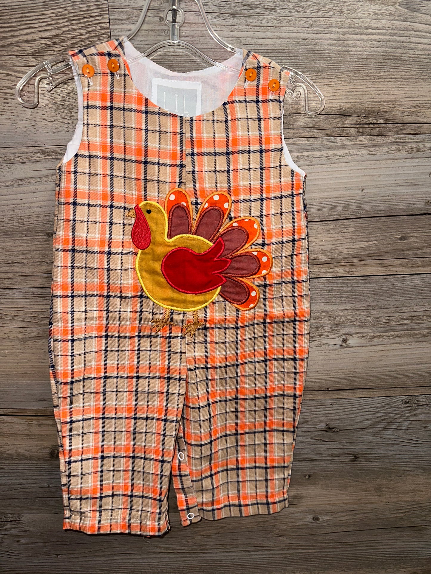 New Lil' Cactus Turkey Romper, Size 3-6M