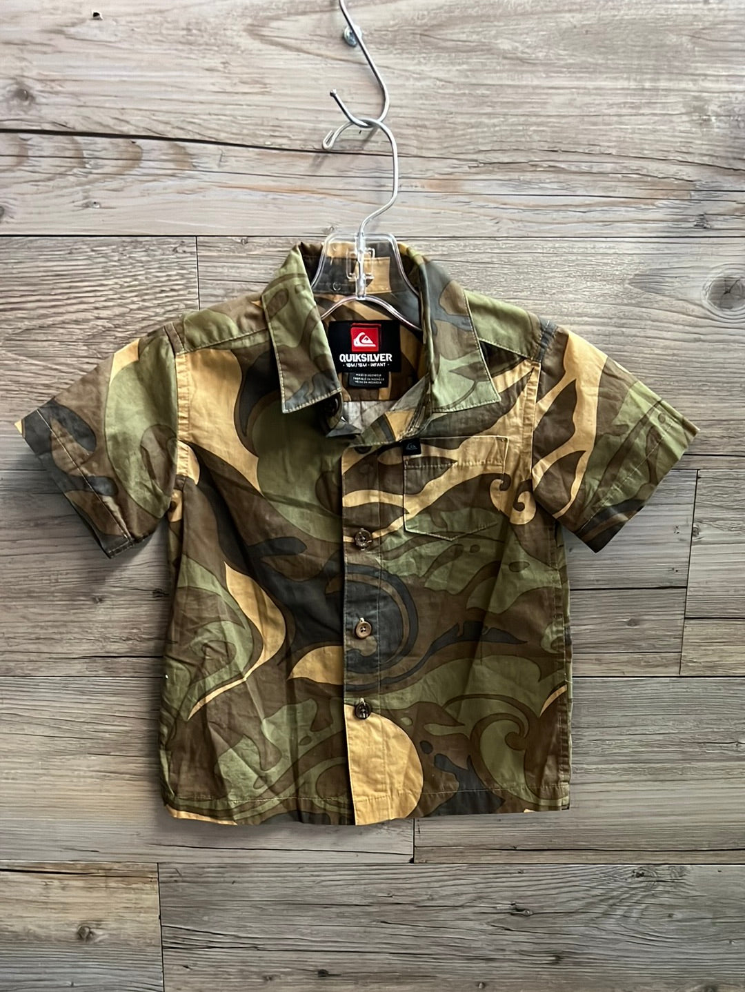 Quiksilver Collard Shirt, Size 18M