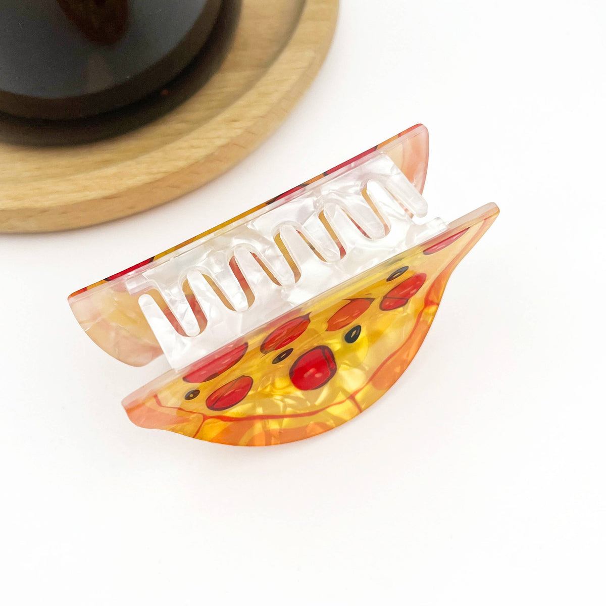 Half Pizza Hair Claw Clip