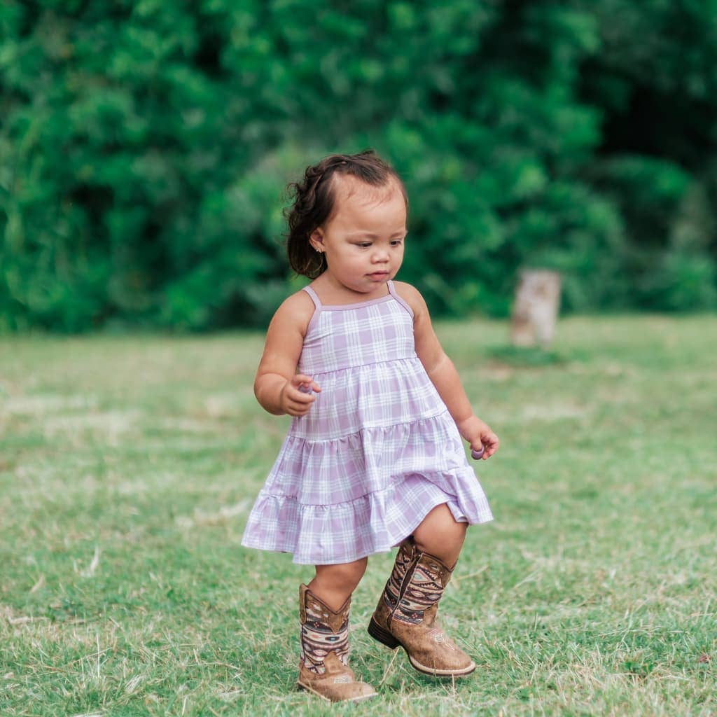 Poni Palaka Bamboo Ruffle Tier Dress: 5/6