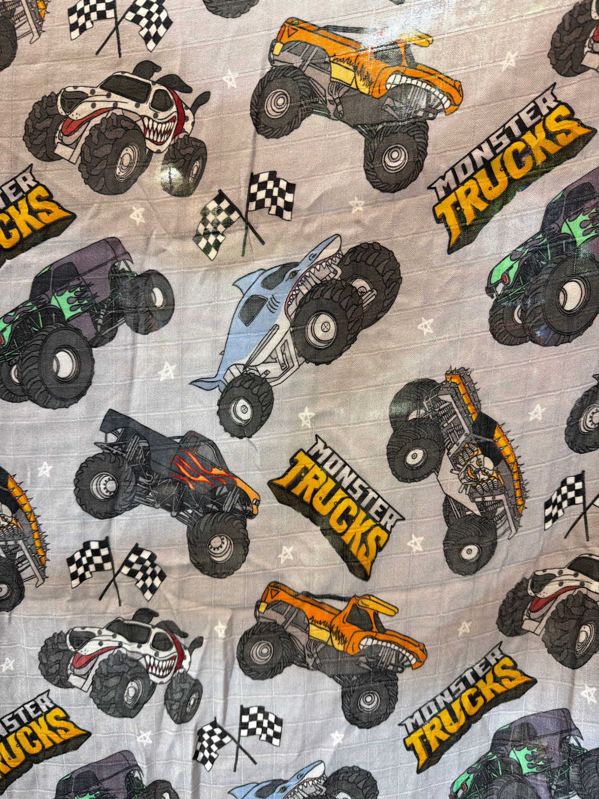 Little Manini Monster Truck Swaddle