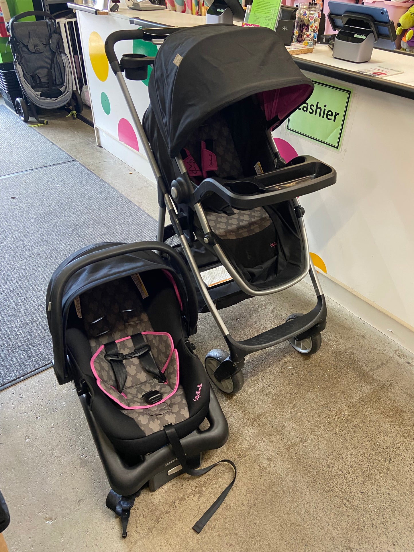 Safety 1st Minnie Mouse Stroller W/ Car Seat
