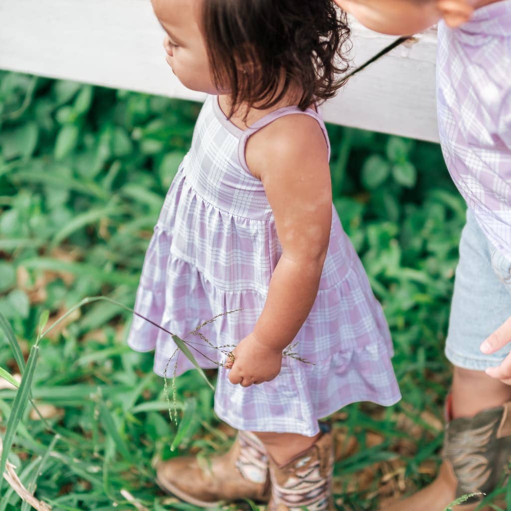 Poni Palaka Bamboo Ruffle Tier Dress: 5/6