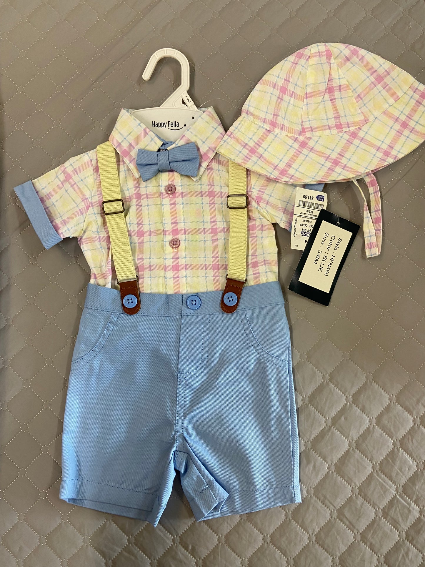 New Happy Fella 3 Piece Set, 3-6m