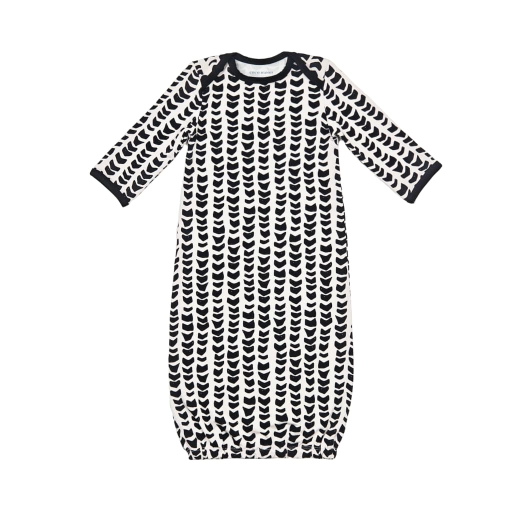 Shell-ish Bamboo Layette Gown: 0-3M