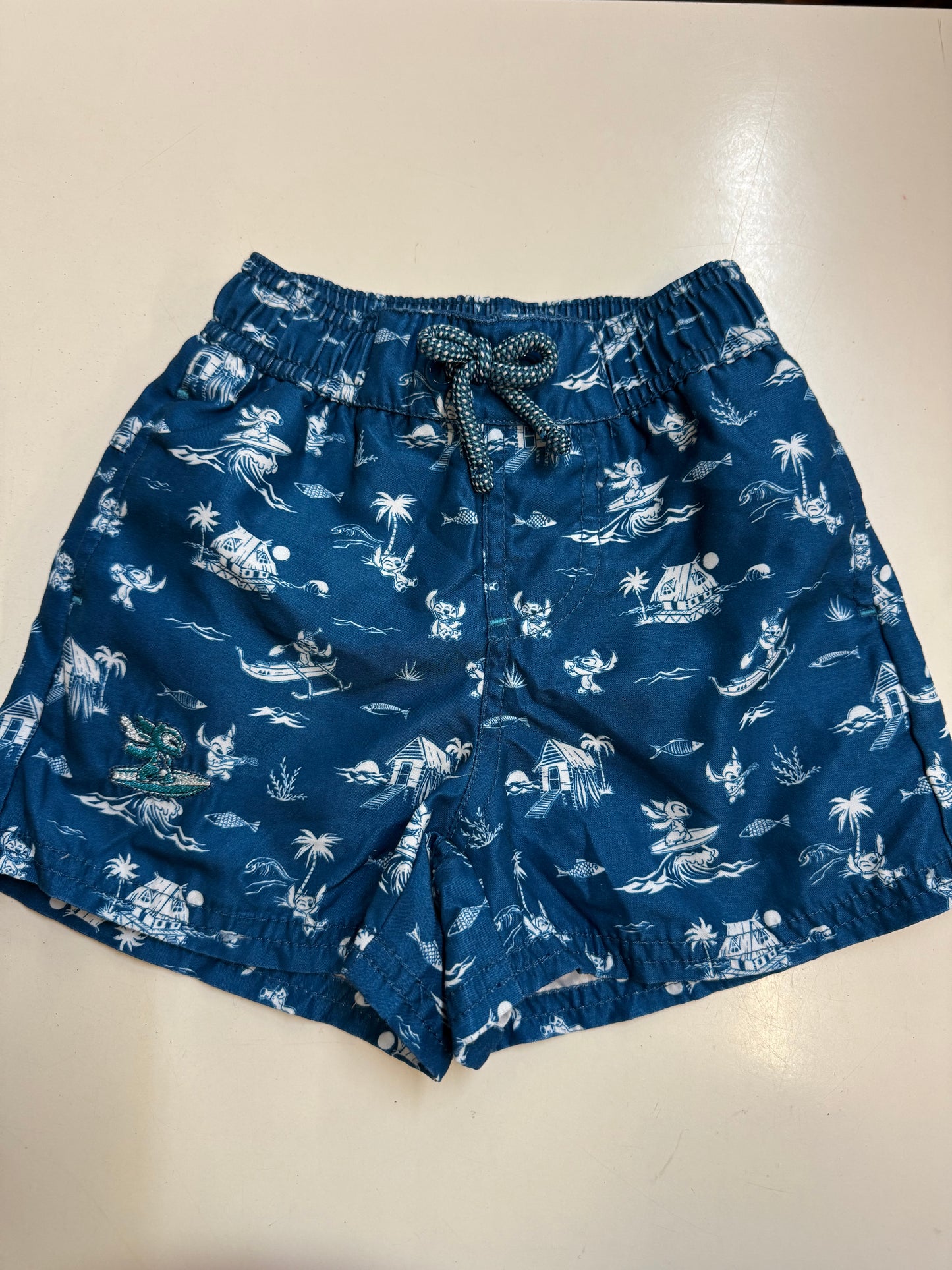 Disney Stitch Swim Shorts, 3T