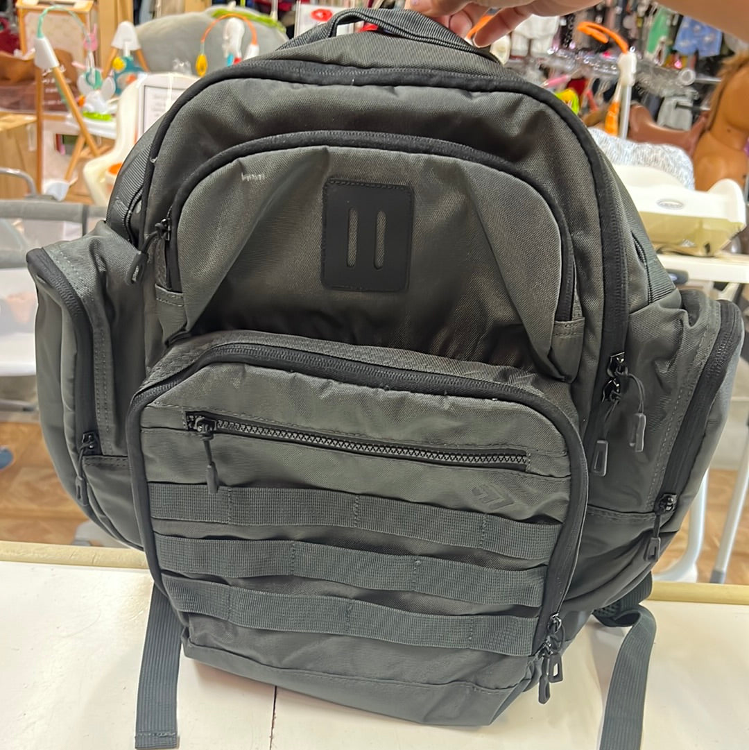 Outdoor Baby Diaper Bag, Drk Grn