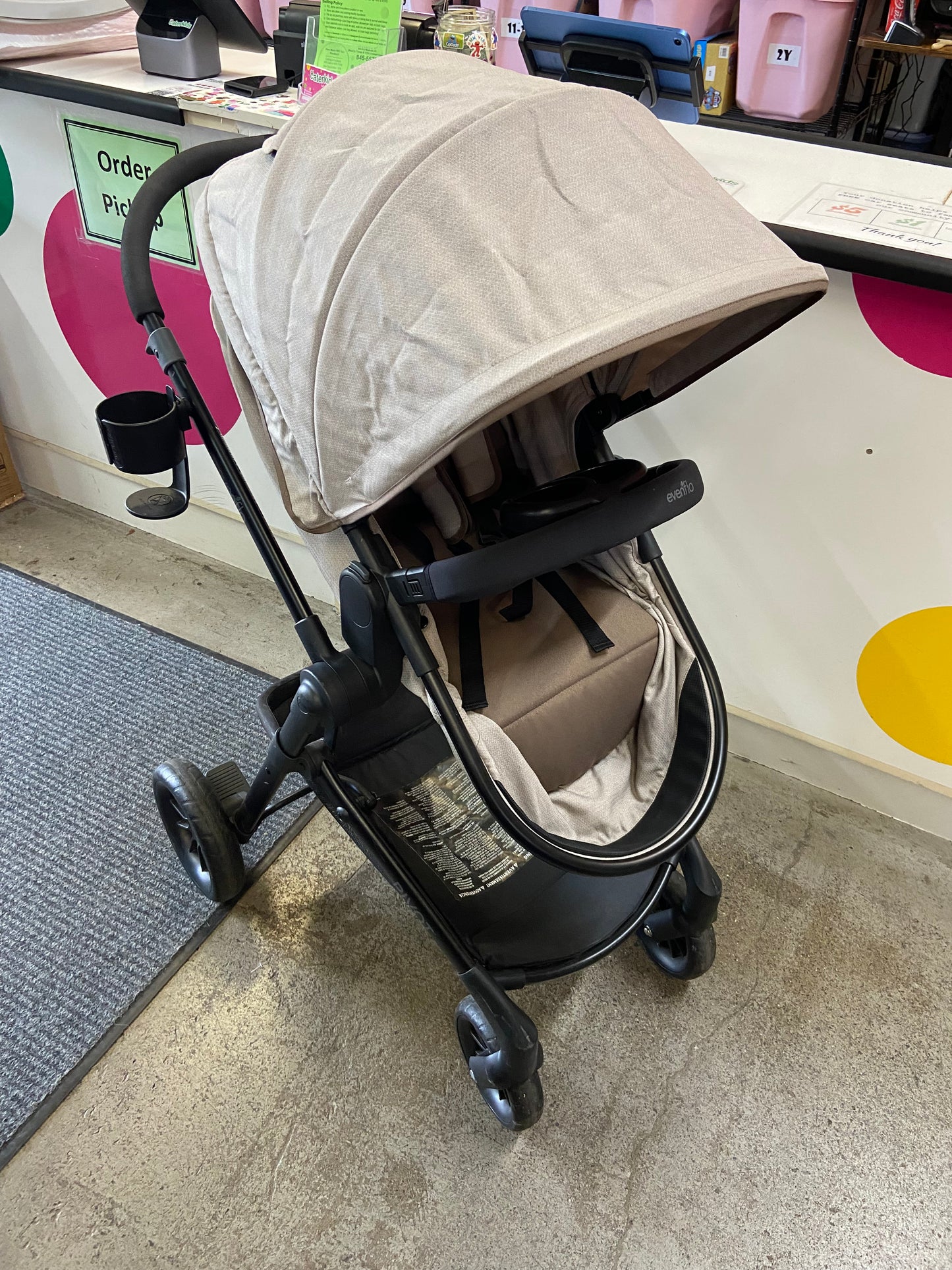 Evenflo Pivot Stroller, Brown