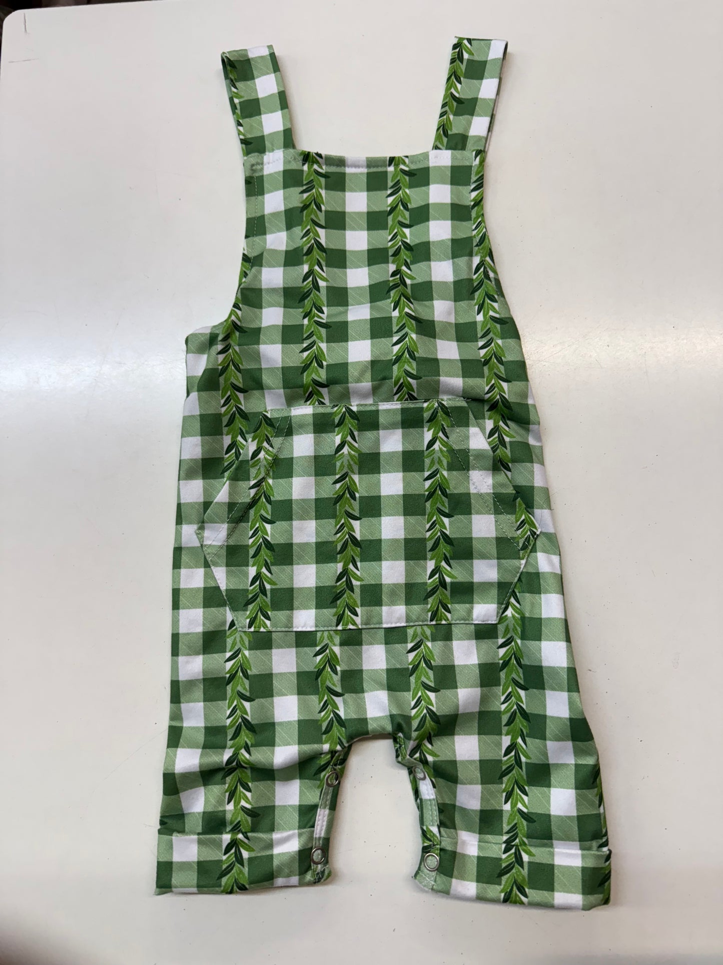 Green Sweet Honey Overalls, 18-24m