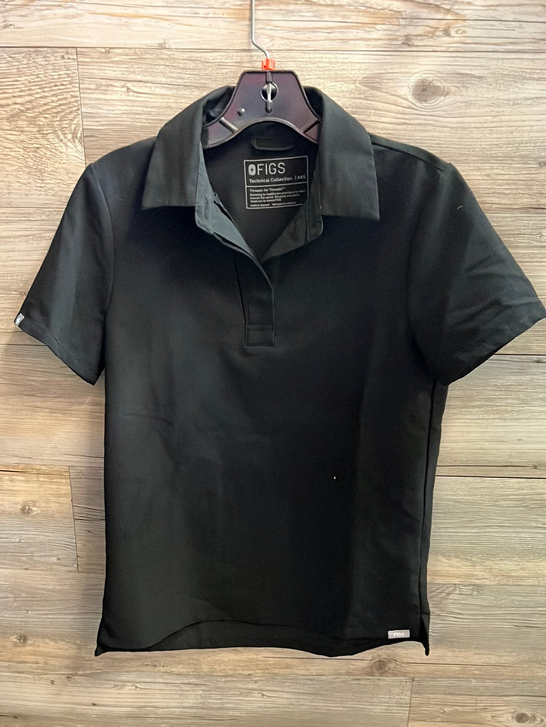 Figs Technical Collection Blk Shirt, Size XXS