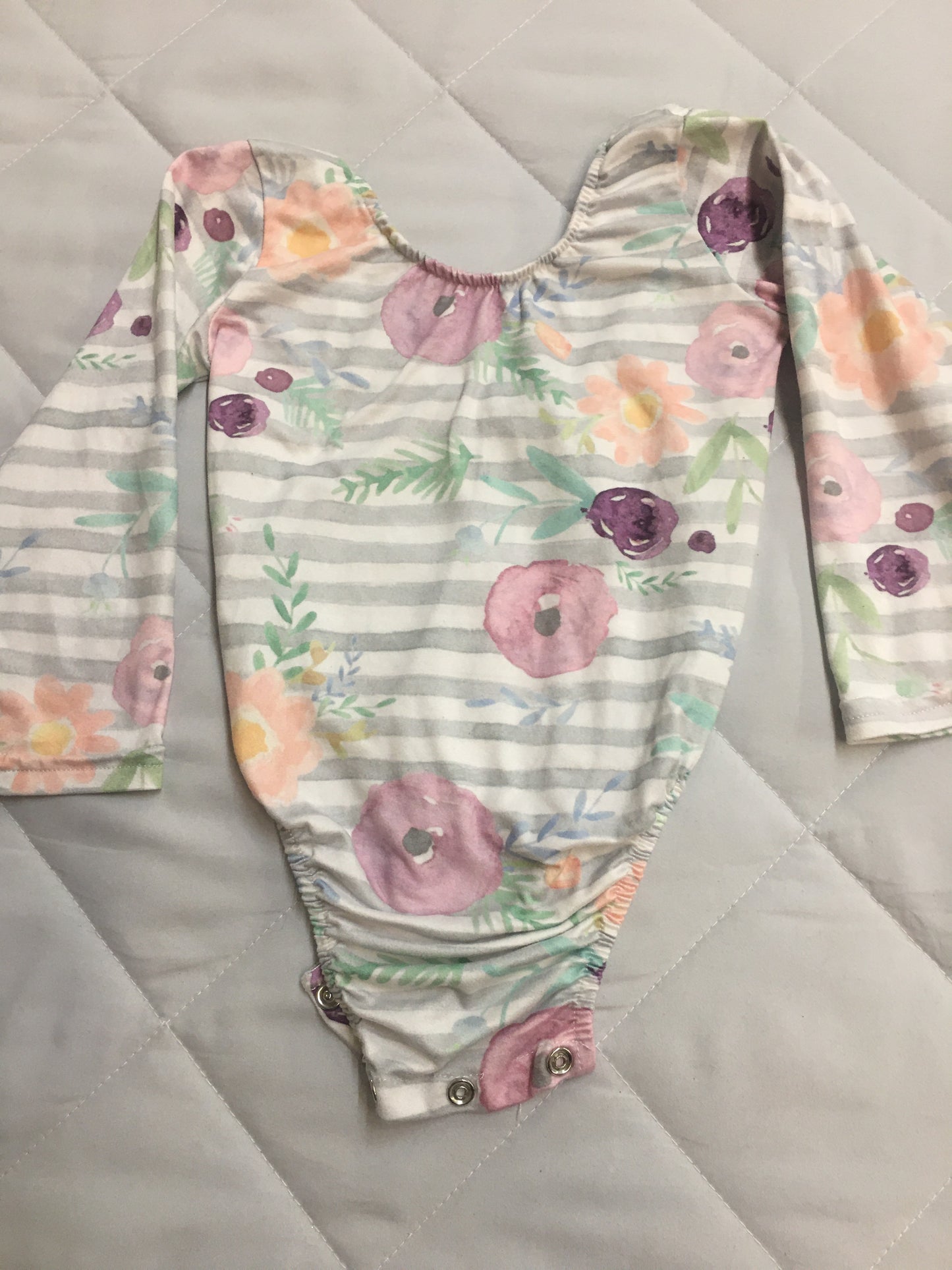 Bailey’s Blossom Long Sleeve Onesie, 18-24M