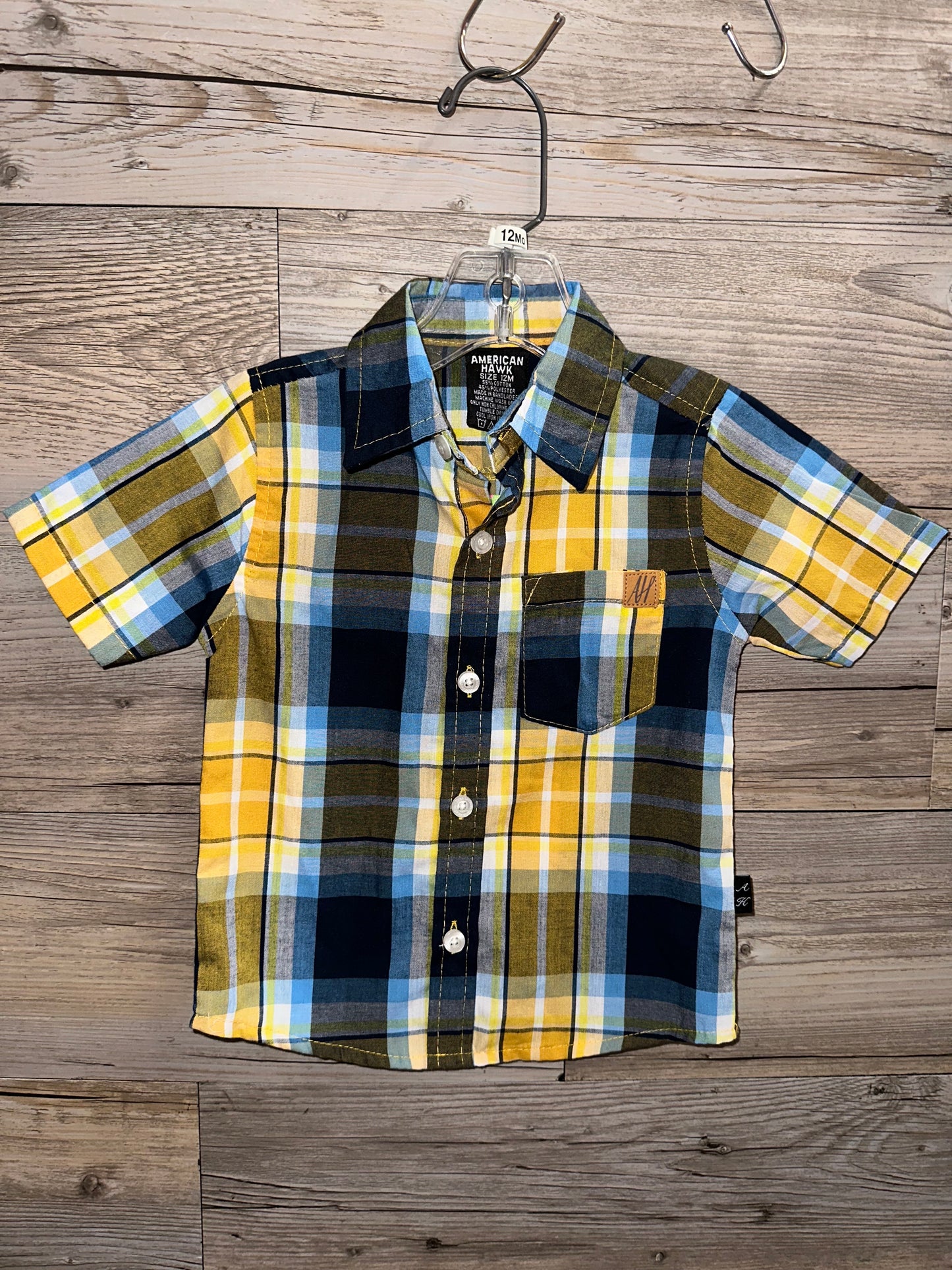 American Hawk Shirt, Size 12M