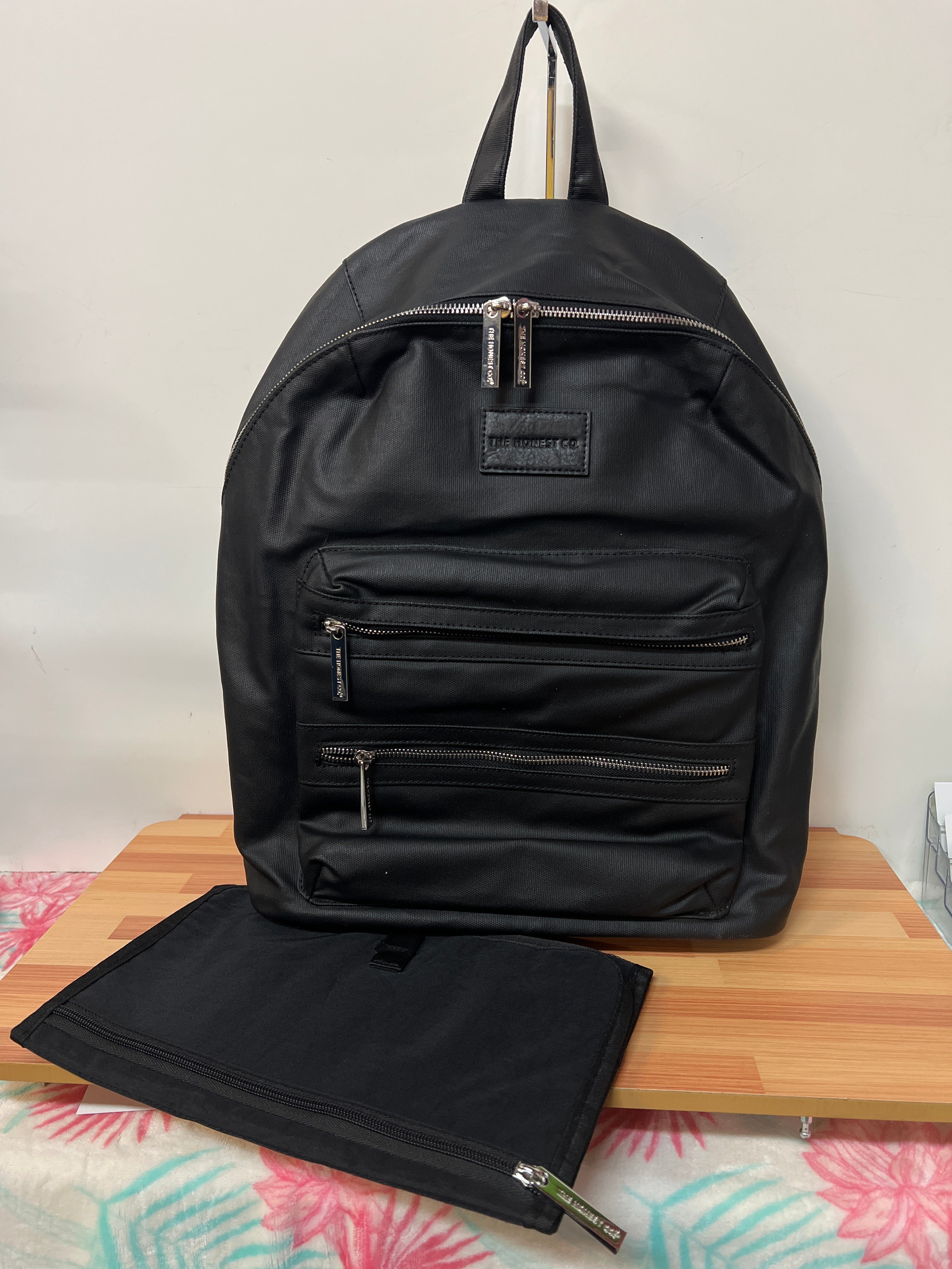 city faux leather diaper backpack the honest company price Backpack, Black Baby Products Equipped with a grab Coated Canvas Honest Company Cross