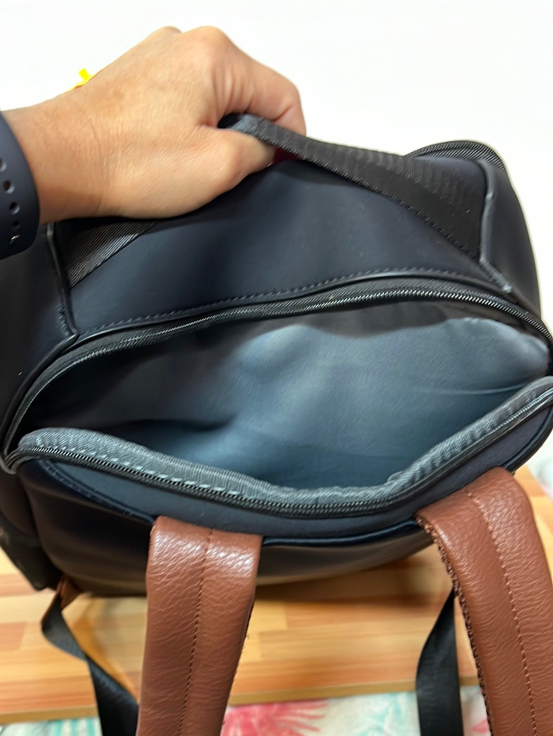 Freshly Picked Leather Neoprene Backpack