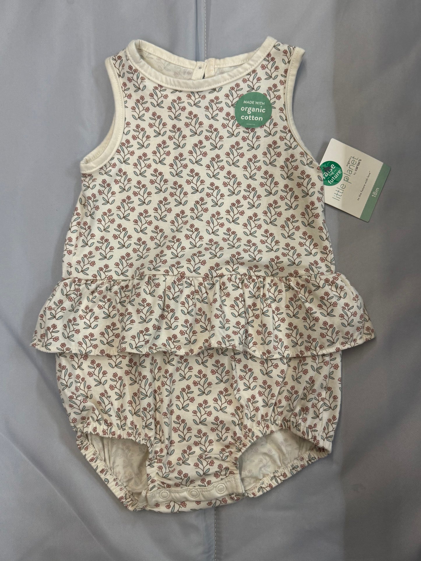 New Floral Peplum Bodysuit, 18m