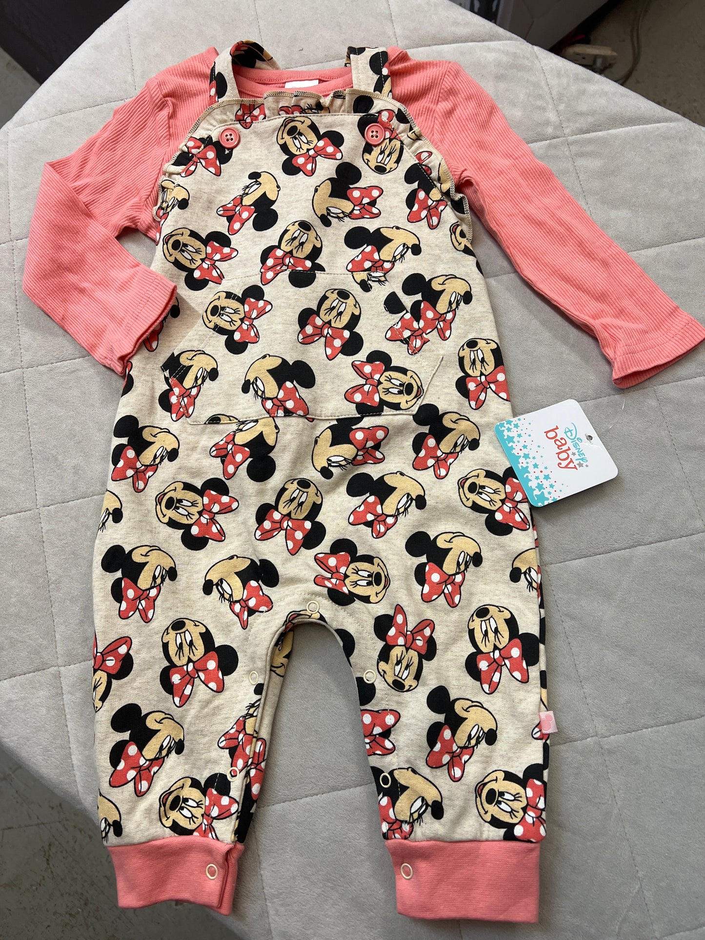 New Minnie Mouse Romper, Size 18M