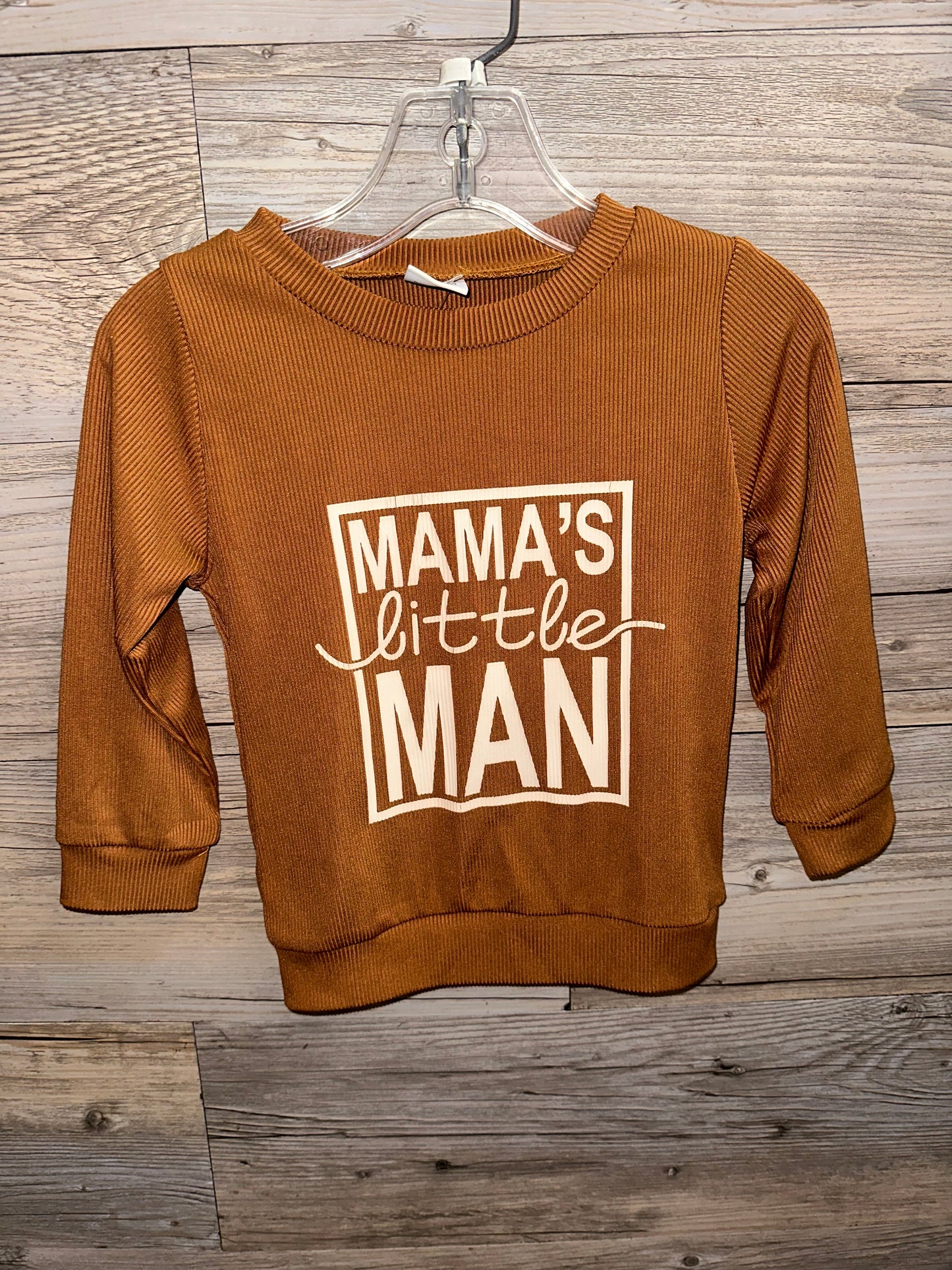 Mama's Little Man Long Sleeve, Size 18M