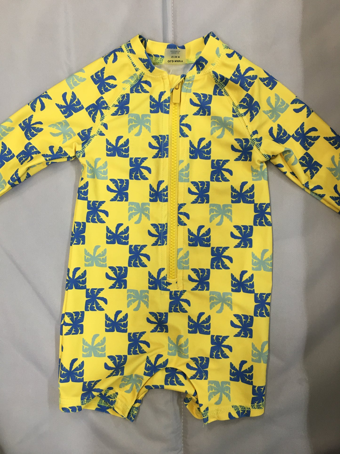 Old Navy Yellow and Blue Swim Suit, 12-18months