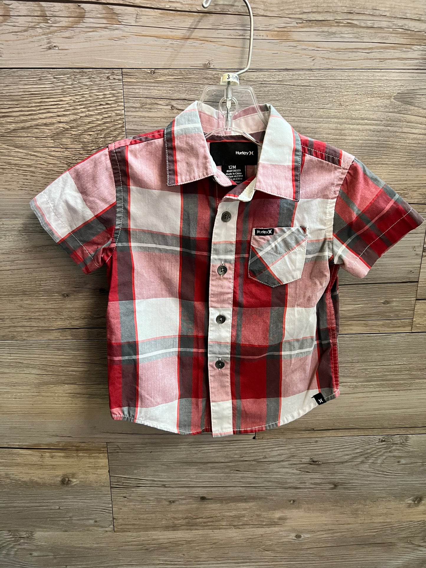 Hurley Shirt, Size 12M