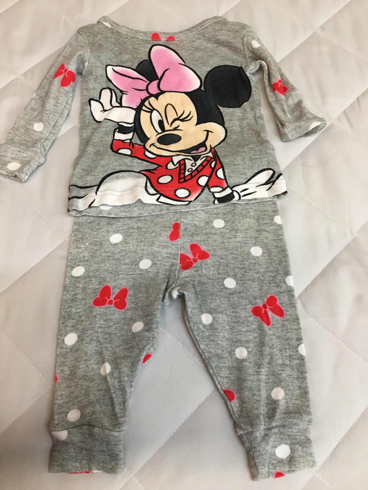 Disney Junior Minnie Mouse 2 Piece Sleep Set, 12M