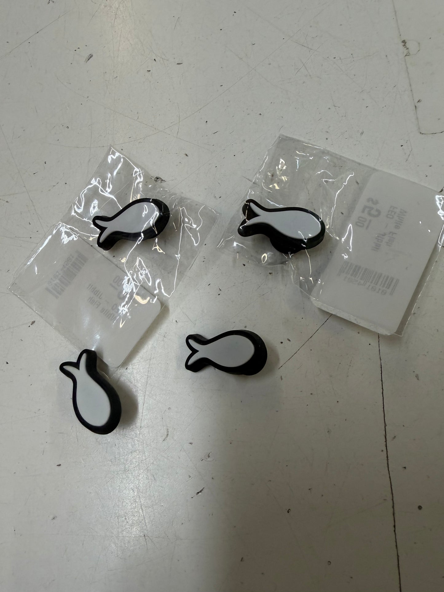 New Fighting Eel Charms, White Fish