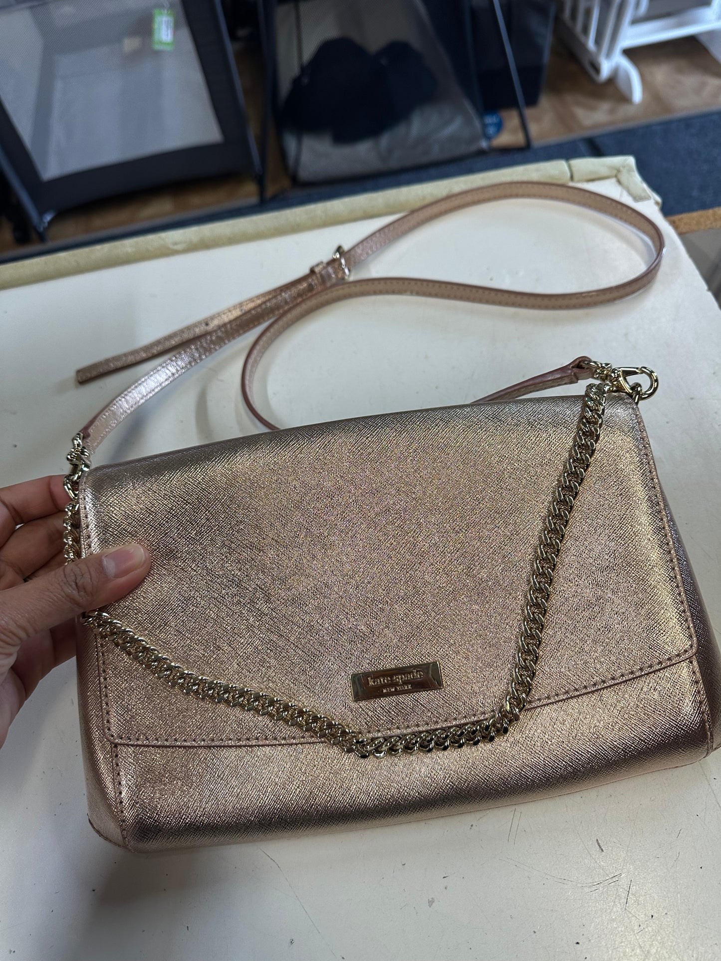 Kate Spade Crossbody Bag, Rose Gold