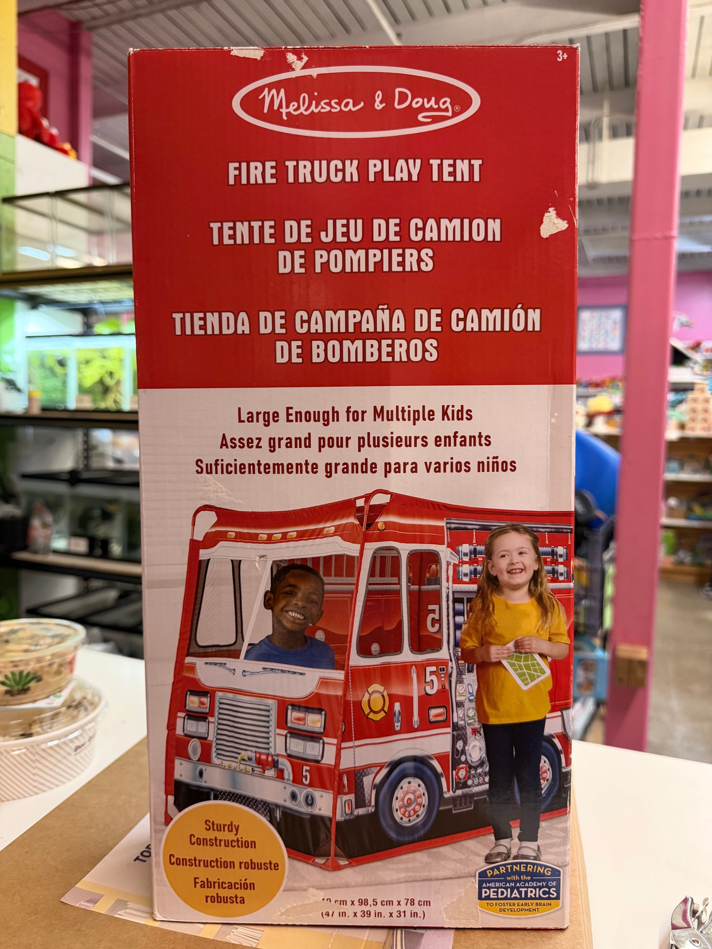 Melissa & Doug Fire Truck Pop Up Tent