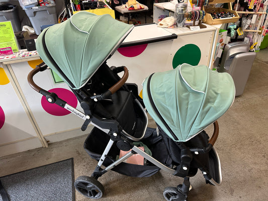Mockingbird Double Stroller, Sage
