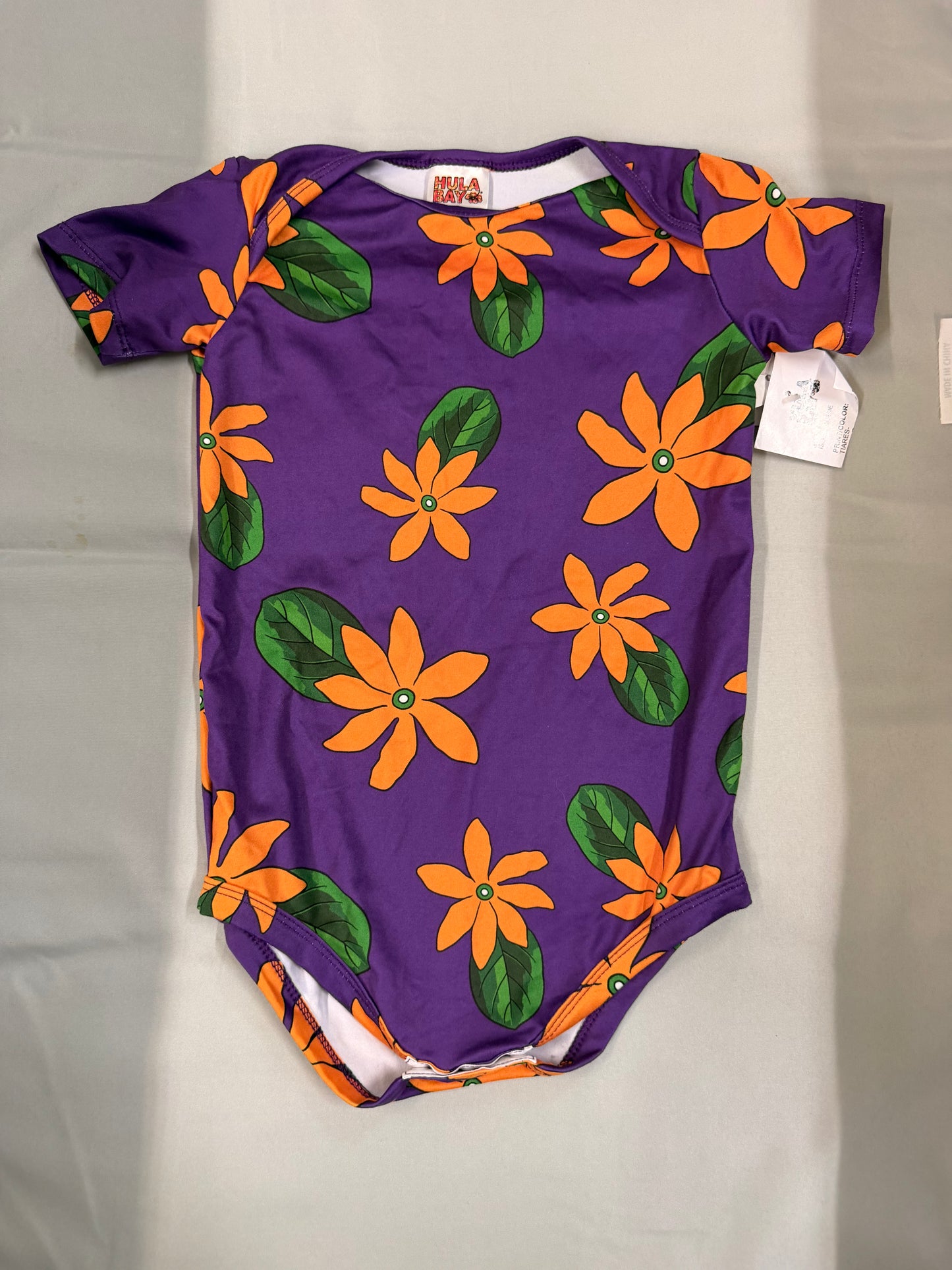 New Hula Bay Orange Onesie, 24M