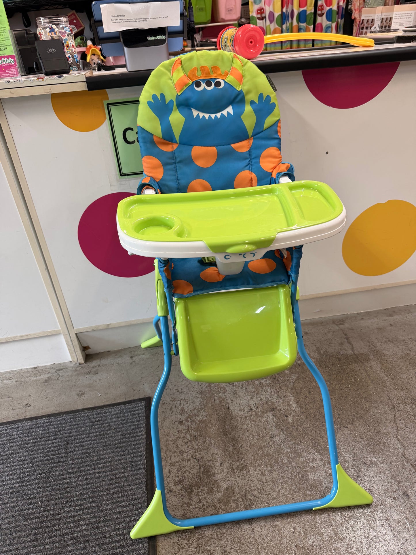 Cosco High Chair, Monster