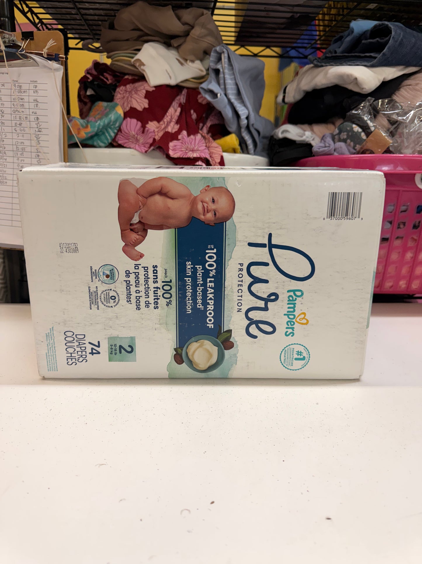 New Pampers Pure Protection Diaper Box, 2