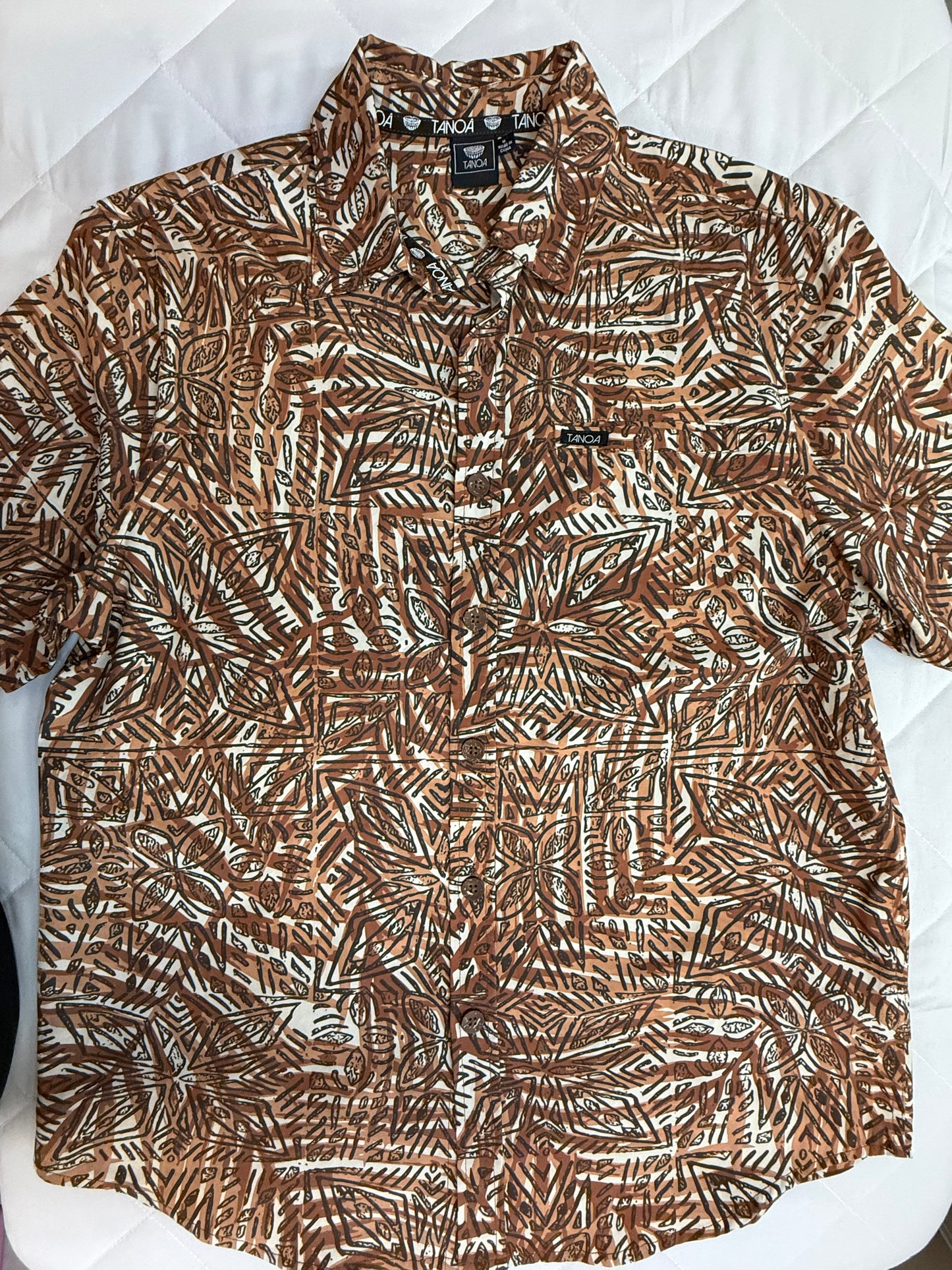 Men’s Tanoa Aloha Shirt, Medium