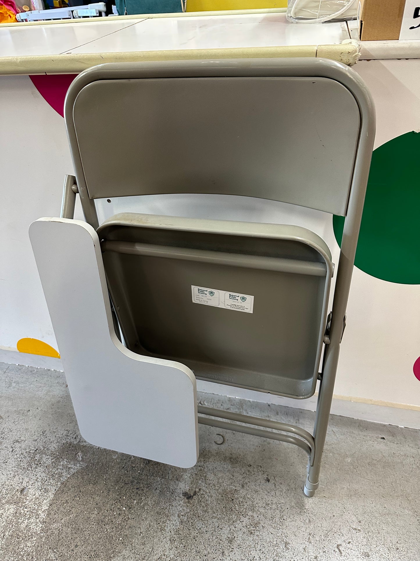 National Public Seating Arm Desk