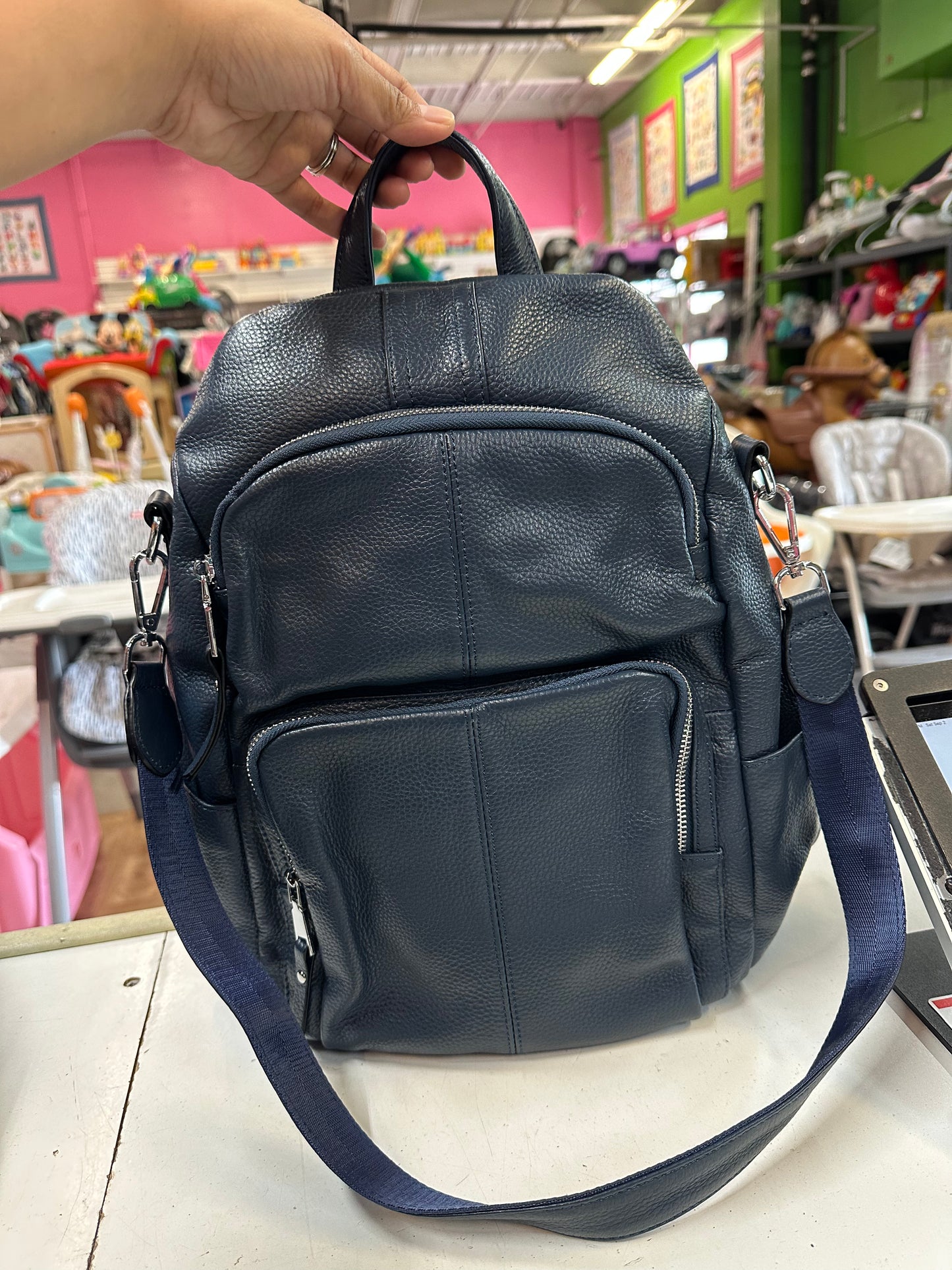 Leatherette Backpack