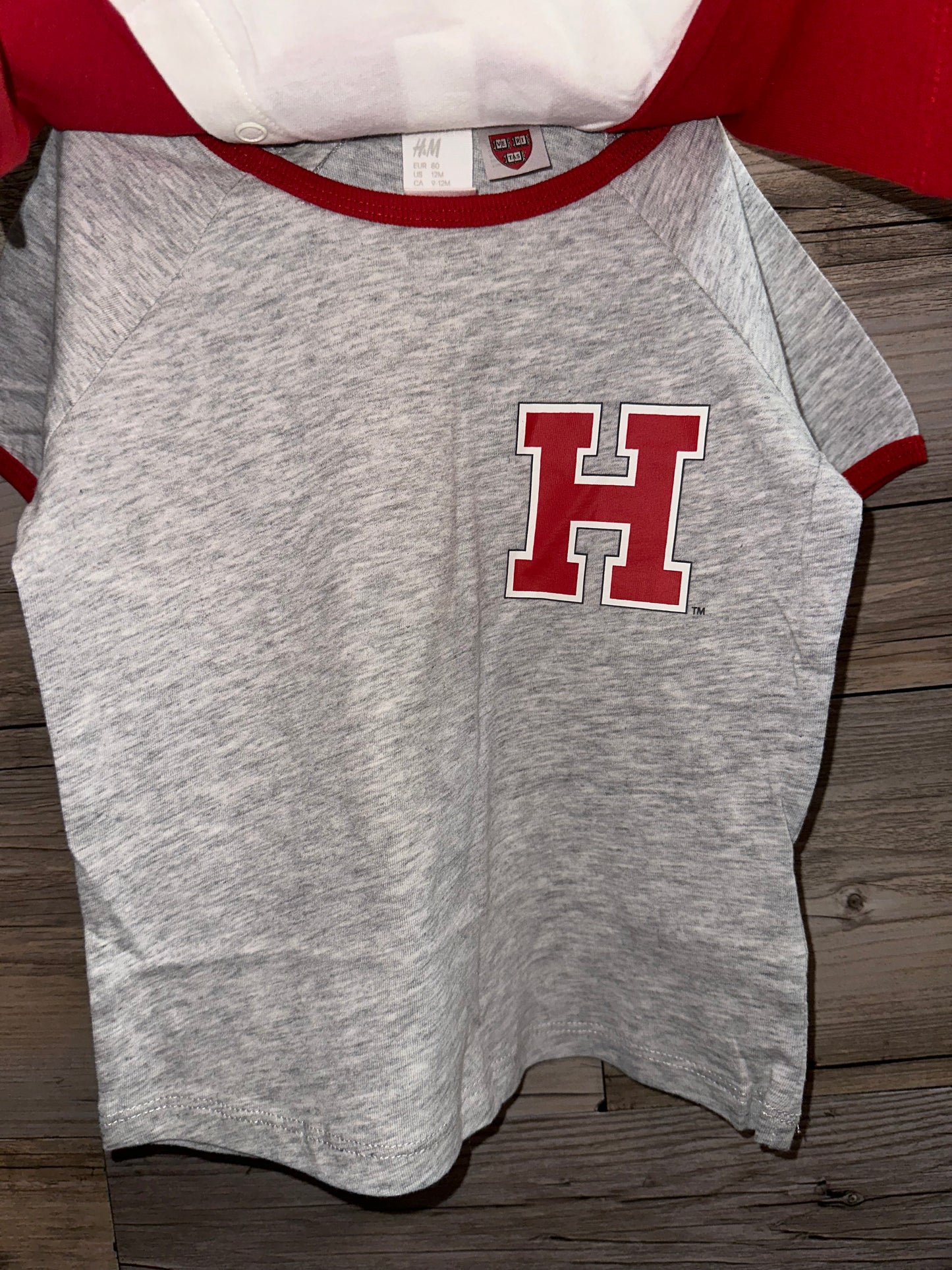 Harvard T-Shirts 2pk, Size 12M