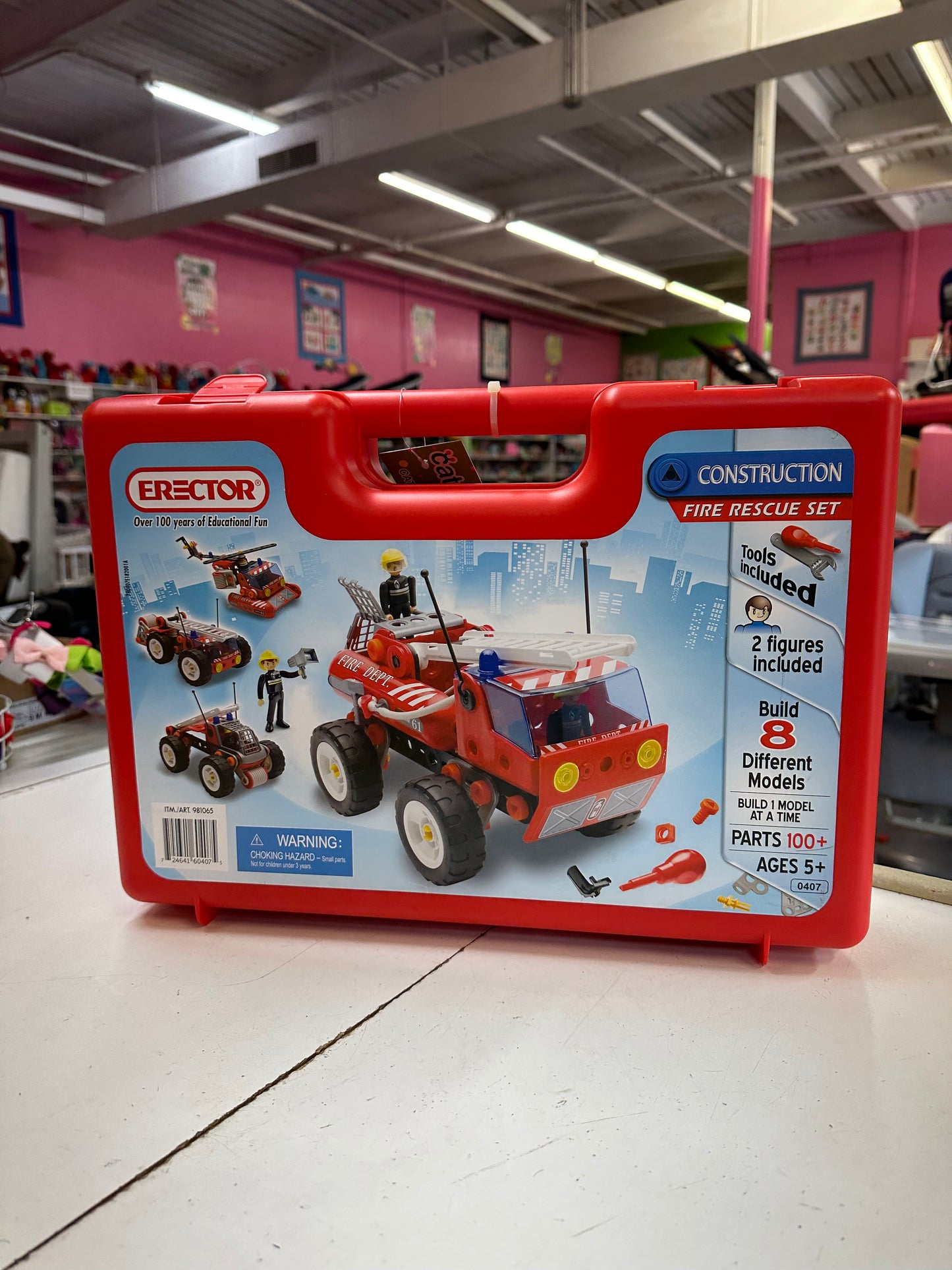 New Erector Construction Fire Rescue Set