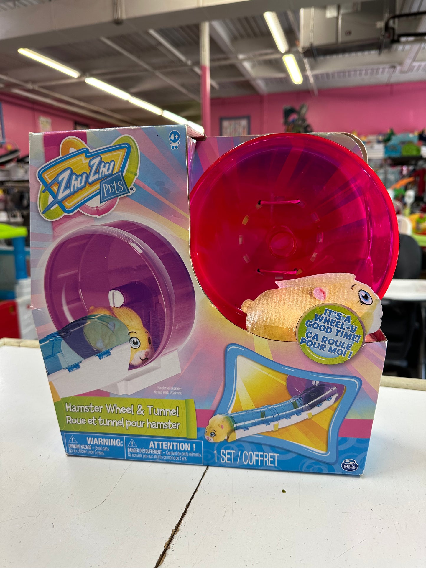 New Zhu Zhu Pets Hamster Wheel & Tunnel